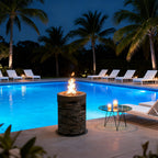 Round Outdoor Gas Fire Pit - image 3
