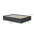 Black Storage Bed With Drawers - image 10
