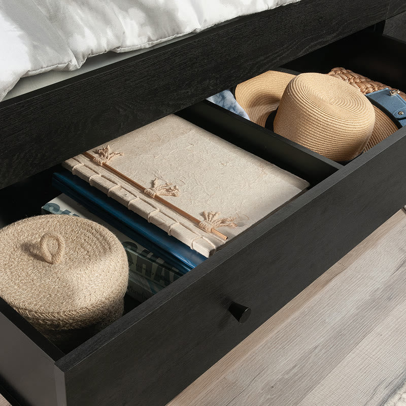Black Storage Bed With Drawers - image 5