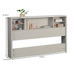 Classic White Bookcase Headboard - image 12