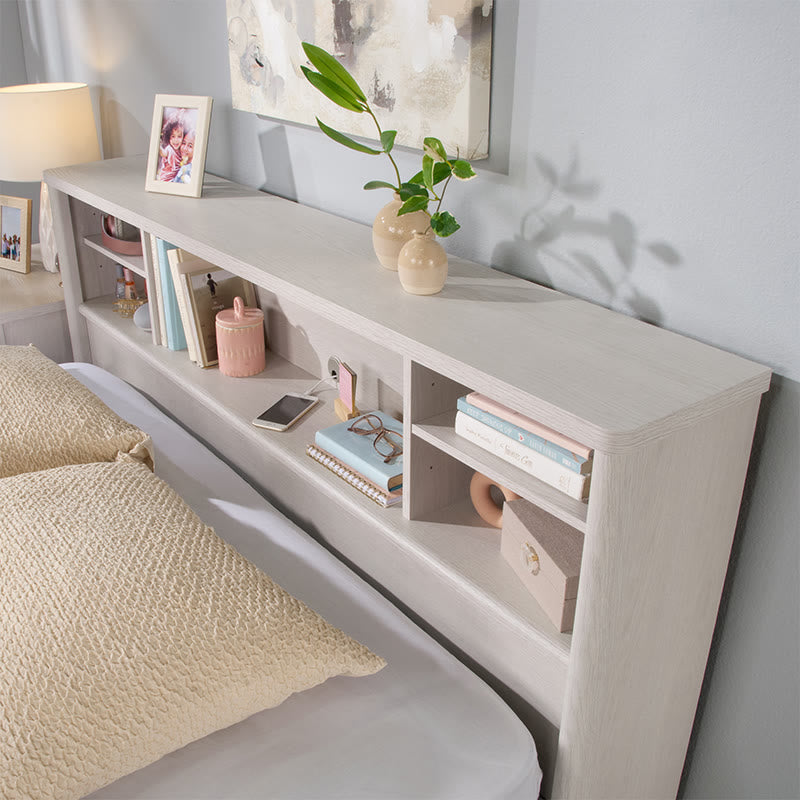 Classic White Bookcase Headboard - image 3