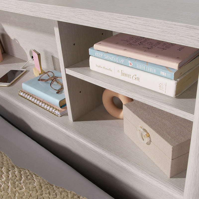 Classic White Bookcase Headboard - image 4