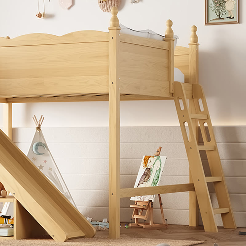 Iffhome Full Loft Bed With Storage Shelves - image 4