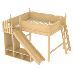 Full Loft Bed With Storage Shelves - image 5