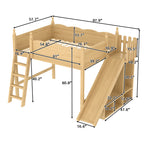 Full Loft Bed With Storage Shelves - image 6