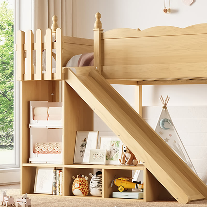 Iffhome Full Loft Bed With Storage Shelves - image 3