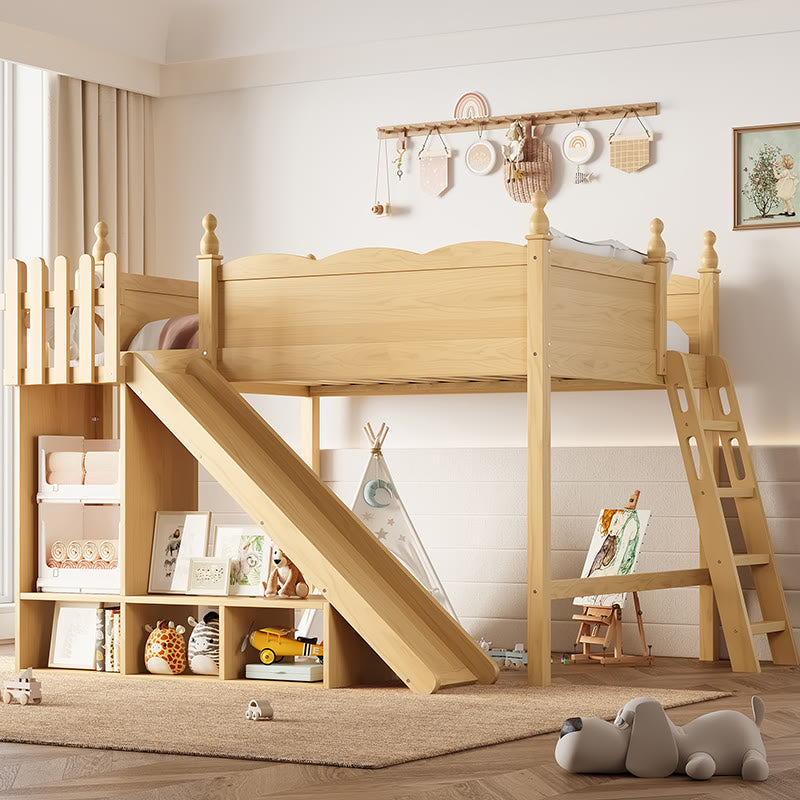Full Loft Bed With Storage Shelves - image 2