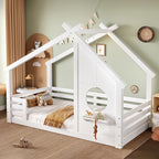 Twin Platform Bed With Chalkboard - image 1