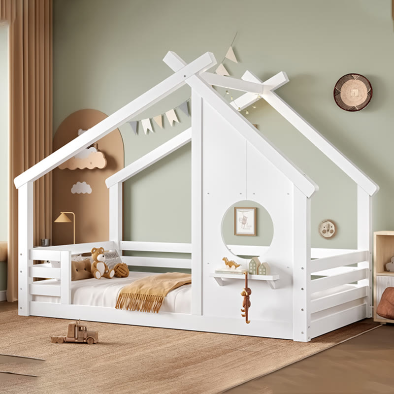 Iffhome Twin Platform Bed With Chalkboard - image 3