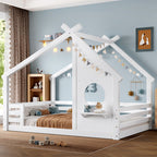 Twin Platform Bed With Chalkboard - White - image 0