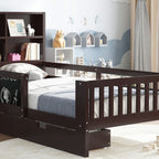 Twin Platform Bed With Storage Shelves - image 4