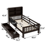 Twin Platform Bed With Storage Shelves - image 9