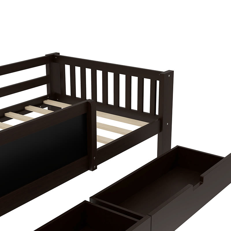 Twin Platform Bed With Storage Shelves - image 6
