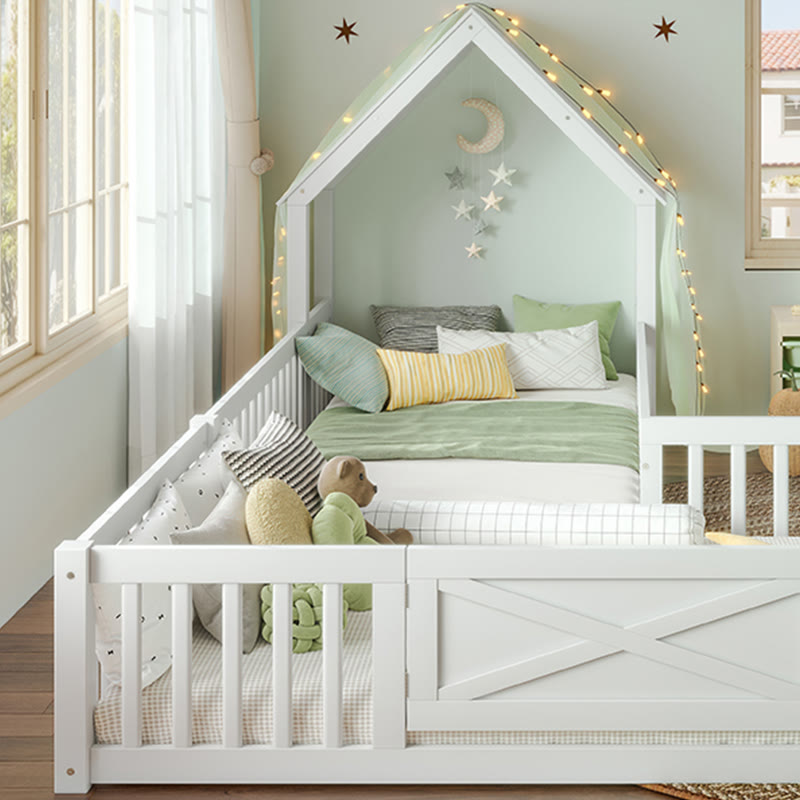 Well-designed Twin Size House Floor Bed - image 7