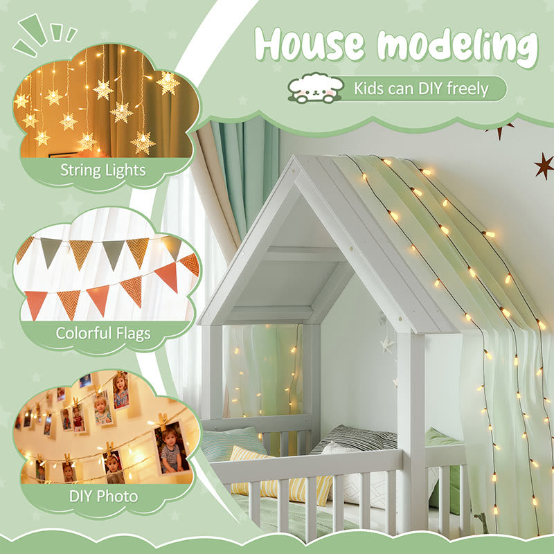 Well-designed Twin Size House Floor Bed - image 5