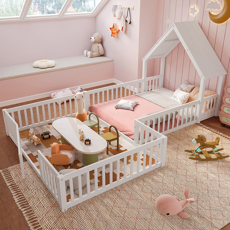 Iffhome Well-designed Twin Size House Floor Bed - image 1