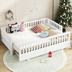 Twin Size Platform Bed With Guardrails - image 3