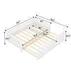 Twin Size Platform Bed With Guardrails - image 9