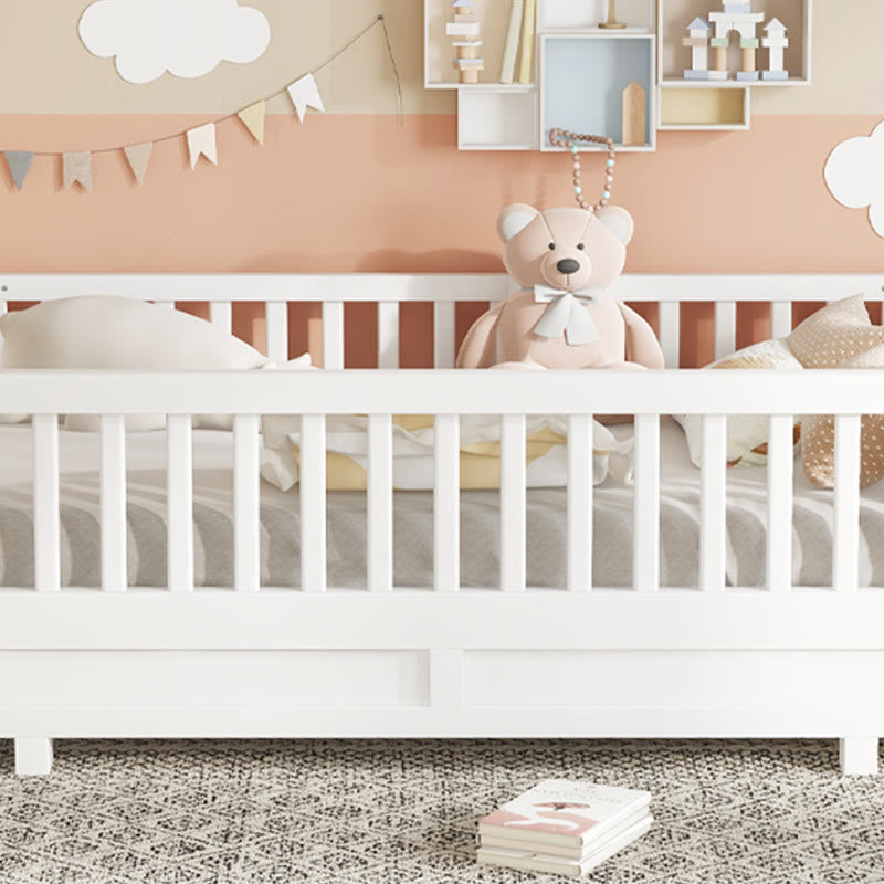 Iffhome Twin Size Platform Bed With Guardrails - image 7