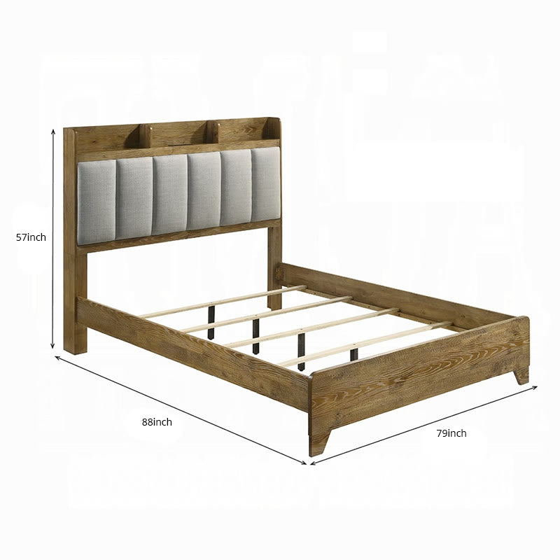 King Size Bed With Upholstered Headboard - image 7