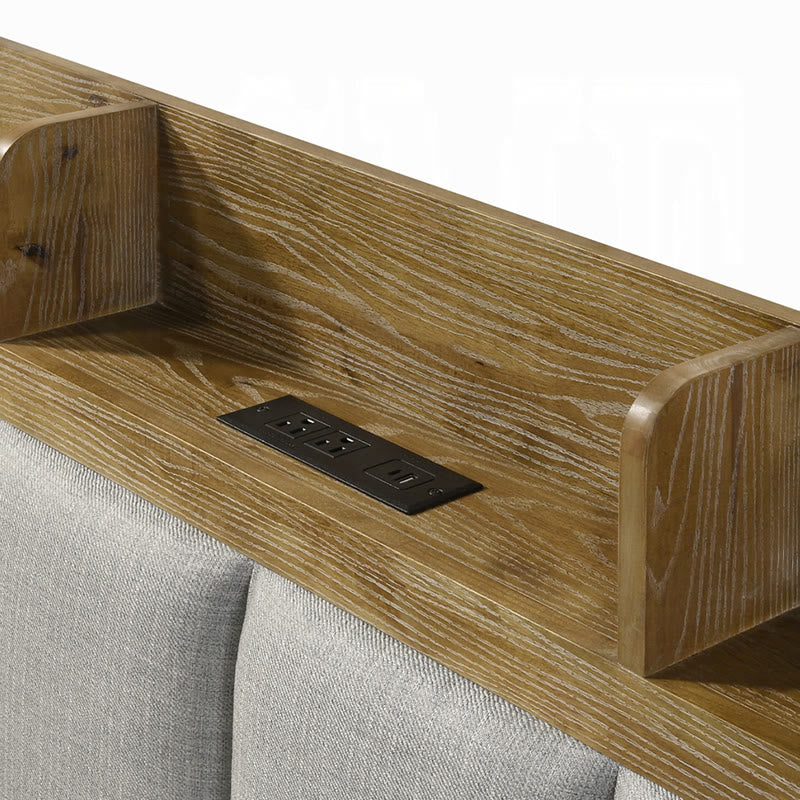 Iffhome King Size Bed With Upholstered Headboard - image 5