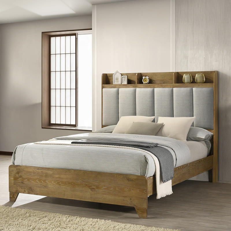Iffhome King Size Bed With Upholstered Headboard - image 2
