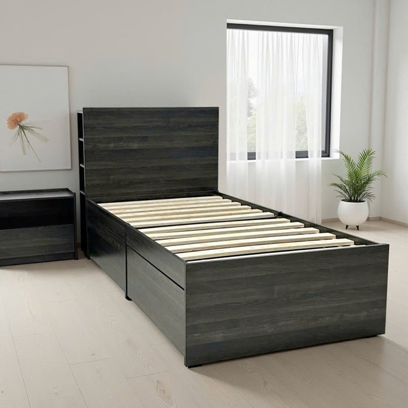 Iffhome Twin Storage Bed With Nightstand - image 2