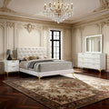 White 4-piece Queen Bedroom Set - White - image 0
