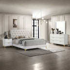 White 4-piece Queen Bedroom Set - image 1