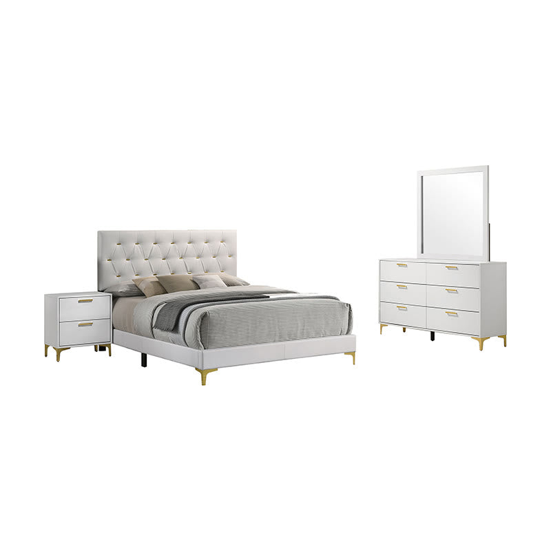 White 4-piece Queen Bedroom Set - image 7
