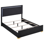 Minimalist Black 4-piece Led Twin Bedroom Set - image 2