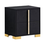 Minimalist Black 4-piece Led Twin Bedroom Set - image 3