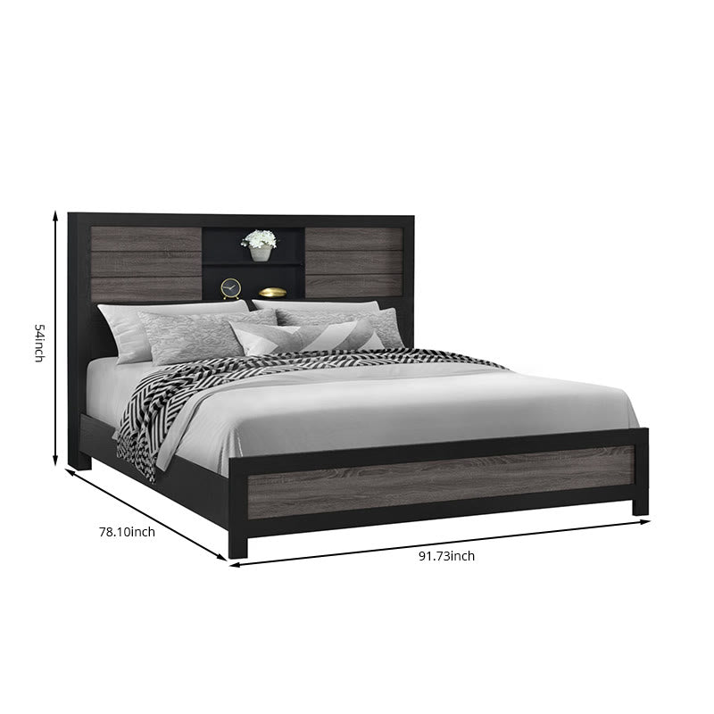 Iffhome Farmhouse Style Grey Bedroom Set - image 7