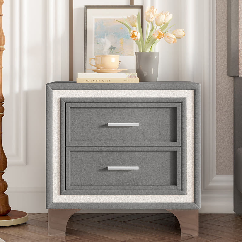 Iffhome Upholstered Platform Bed With Led Lights Bedroom Set - image 3