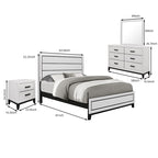 Elegant White King Bedroom Set  - image 9