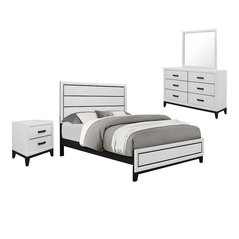 Iffhome Elegant White King Bedroom Set  - image 8