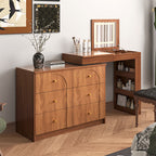 Vintage Vanity Desk with Mirror and Lights - image 3