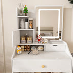 Minimalist Style Dressing Mirror With Stool - image 2