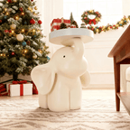 Elephant Base Side Table With Tray - image 1
