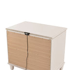 Modern Two Drawers Nightstand With Usb Ports - image 5
