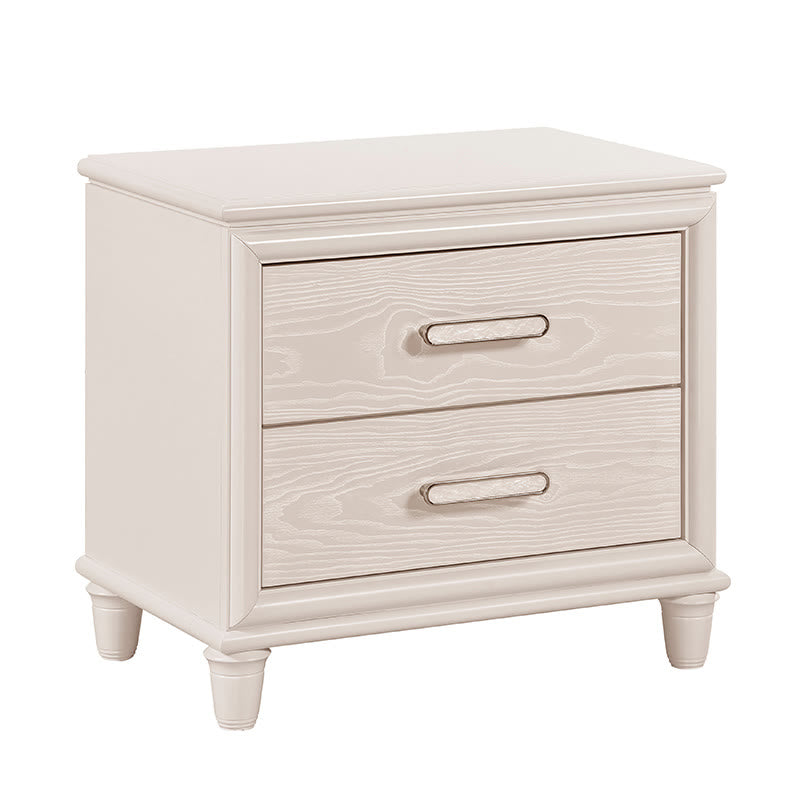 Modern Two Drawers Nightstand With Usb Ports - image 7