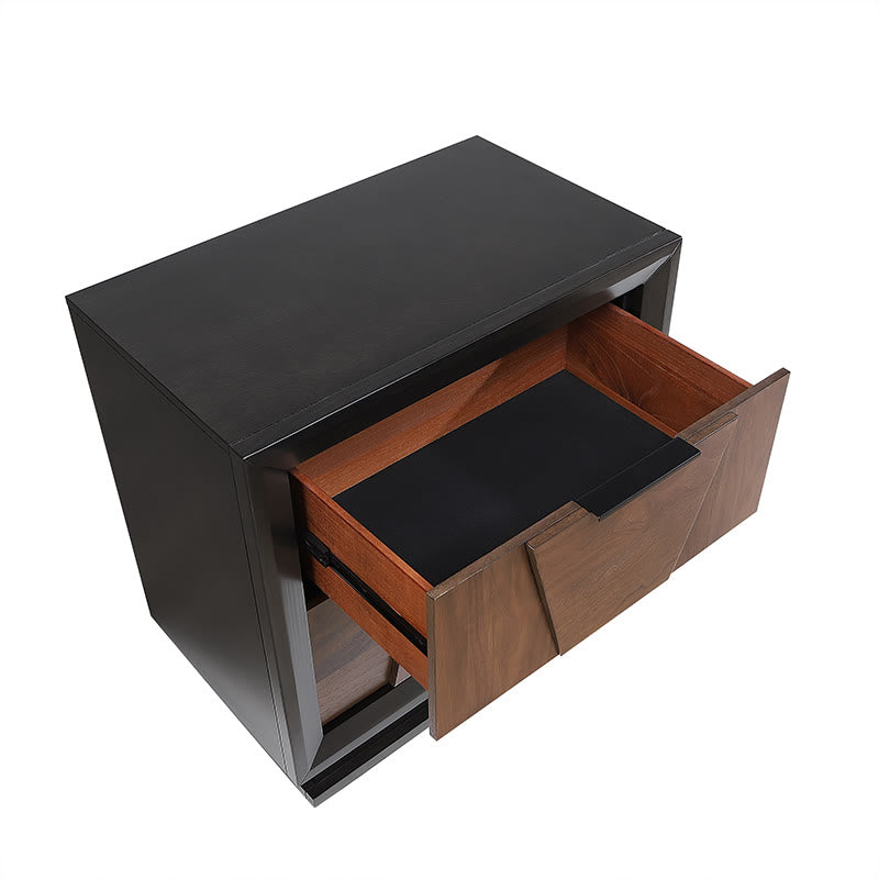 Iffhome Traditional Style Nightstand With Relief Patterns - image 4