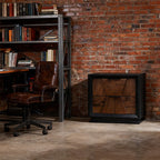 Traditional Style Nightstand With Relief Patterns - image 1