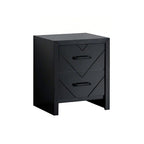 Arrow Grain Minimalist Wood Nightstand - image 3