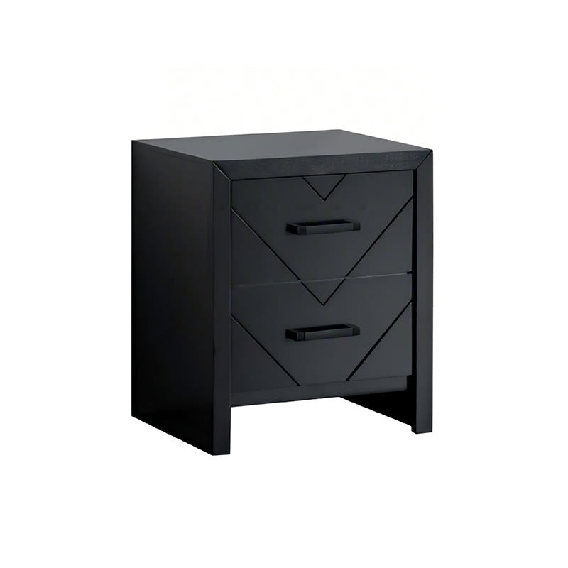 Arrow Grain Minimalist Wood Nightstand - image 3