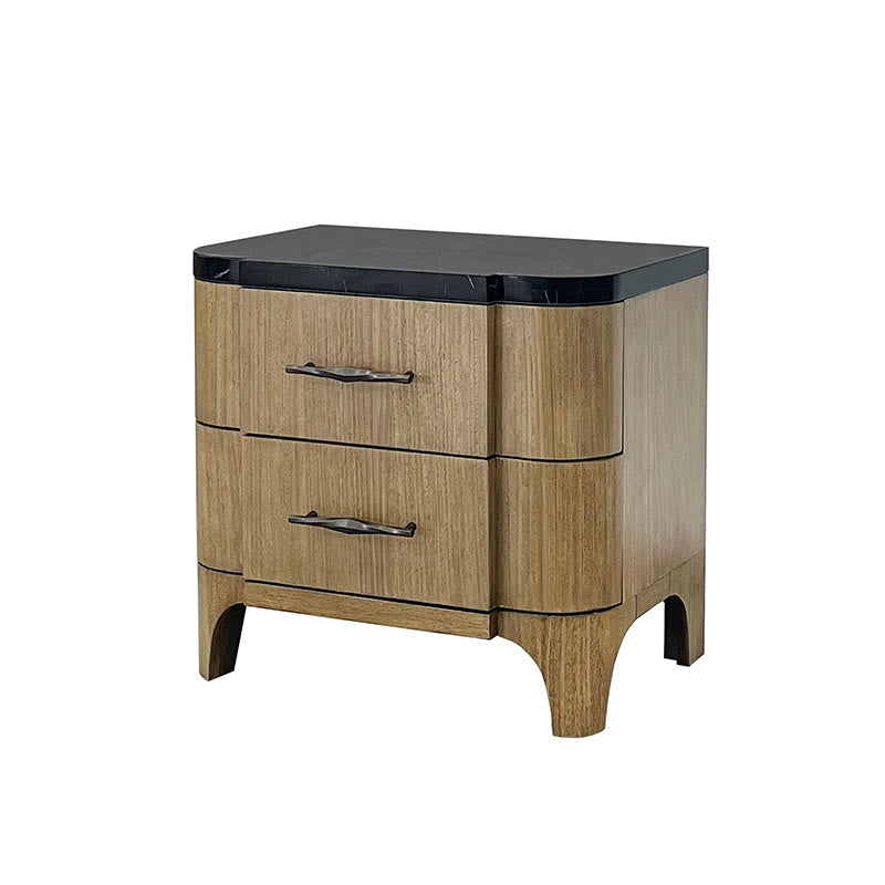 Iffhome Mid-century Stone Top Nightstand - image 4
