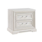 Antique White Finish Wooden Nightstand  - image 3