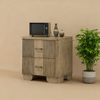 Country Style Grooved Panel Nightstand - image 2