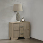 Country Style Grooved Panel Nightstand - image 1