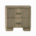 Country Style Grooved Panel Nightstand - image 5